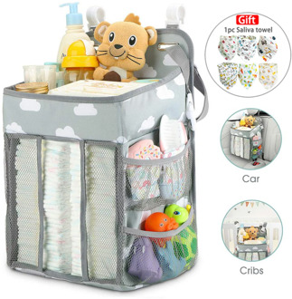 Baby Newborn Bed Storage Organizer Crib Hanging Storage Bag Caddy Organizer For Baby Essentials Bedding Set Diaper Storage Bag