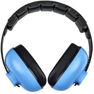 Baby Noise-Proof Oortelefoons Kindje Oor Bescherming Ruisonderdrukking Leren Slaap Geluidsreducerende Oordopjes Kind Baby Bescherming E blauw
