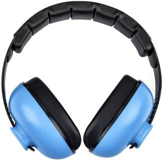 Baby Noise-Proof Oortelefoons Kindje Oor Bescherming Ruisonderdrukking Leren Slaap Geluidsreducerende Oordopjes Kind Baby Bescherming oor blauw