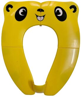 Baby Opvouwbare Toiletbril Splash-Proof Draagbare Reizen Hotel Wc Zitkussen Auxiliary Wc Potje Seat geel