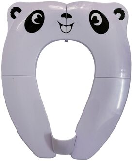 Baby Opvouwbare Toiletbril Splash-Proof Draagbare Reizen Hotel Wc Zitkussen Auxiliary Wc Potje Seat wit