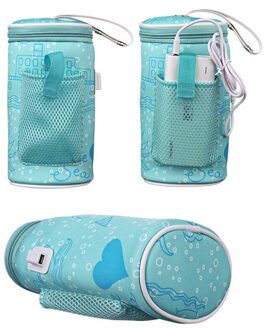 Baby Outdoor Zuigfles Thermostaat Zak Auto Draagbare USB Verwarming Intelligente Warme Melk Tool Isolatie Deksel Fles Warmer