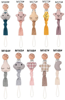 Baby Pacifier Clip Chain Cotton Cartoon Country Style Pacifier Holder Dummy Handmade Christmas Gift