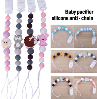 Baby Pacifier Clip Chain Holder Soother Pacifier Clips Leash Strap Nipple Holder Infant Nipple Bottle Clip Chain