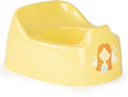 Baby/peuter plaspotje/wc potje geel met dieren print 27 cm - Zindelijkheidstraining - Babypotje