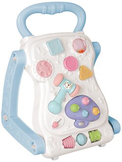 Baby Peuter Wandelwagen Baby Leren Lopen Walker Multifunctionele 6-9-18 Maanden Een Jaar Oud jongen En Meisje Blauw