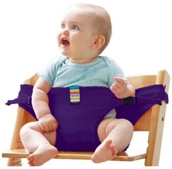 Baby Portable Dinning Chair Safety Belt Seat Kids Baby Lunch Chair Seat Feeding High Chair Harness Baby Chair Seat paars