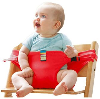 Baby Portable Dinning Chair Safety Belt Seat Kids Baby Lunch Chair Seat Feeding High Chair Harness Baby Chair Seat rood