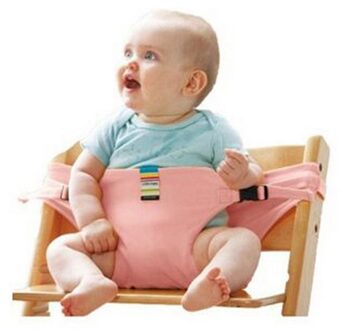Baby Portable Dinning Chair Safety Belt Seat Kids Baby Lunch Chair Seat Feeding High Chair Harness Baby Chair Seat roze