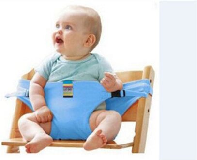 Baby Portable High Chair Booster Veiligheid Seat Strap Harness Dineren Zetel Soild Riem Beschermende Activiteit Gereedschappen blauw