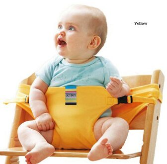 Baby Portable High Chair Booster Veiligheid Seat Strap Harness Dineren Zetel Soild Riem Beschermende Activiteit Gereedschappen geel