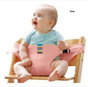 Baby Portable High Chair Booster Veiligheid Seat Strap Harness Dineren Zetel Soild Riem Beschermende Activiteit Gereedschappen roze