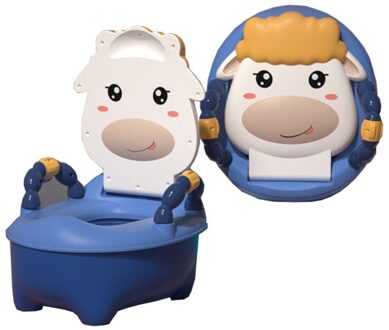 Baby Potje Toiletbril Multifunctionele Baby Wc Draagbare Auto Potje Kind Pot Training Meisjes Jongen Potje Kids Stoel Kinderen pot Jazz blauw