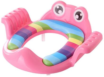 Baby Potties Cartoon Kikker Seat Ring Pad Met Armleuningen Voor Peuter Meisjes Jongens Trainers Potje Wc Kussen Affiniteit Huid Roze