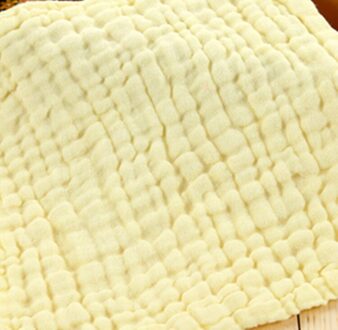 Baby Producten Speeksel Handdoek Zes Plooien Gewassen Katoen Bib Driehoek Sjaal Slabbers geel