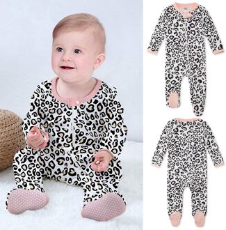 Baby Romper Jongen Meisje Nachtkleding Geboren Baby Jumpsuits Zeemeerminnen Print Pyjama Sleeper Rits Footed Romper Herfst Lente Kleding 12-18Months
