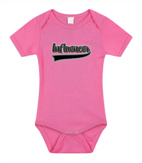 baby rompertje - Influencer - roze - cadeau romper - kraamcadeau 68 (4-6 maanden)