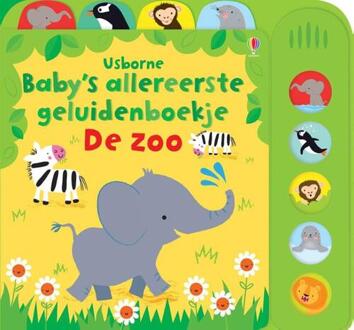 Baby's allereerste geluidenboekje De zoo - Boek Standaard Uitgeverij - Usborne Publisher (1474951503)