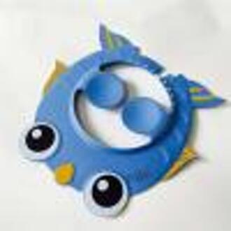 Baby 'S Kinderen Kinderen Veilig Shampoo Bad Baden Douche Glb Wash Hair Shield Hoed Blauw