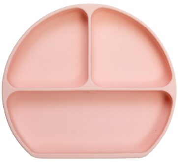 Baby Safe Siliconen Eetkamer Plaat Solid Leuke Cartoon Kinderen Gerechten Zuig Waggel Training Servies Kids Feeding Bowls lotus root starch