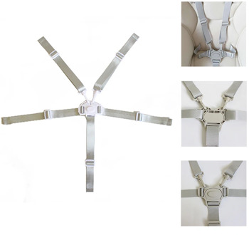 Baby Safety Belt 5 Point Harness Dining Feeding Chair Belts Baby Protection Universal Belt Lunch Seat Car Sleeping Fixed Belts