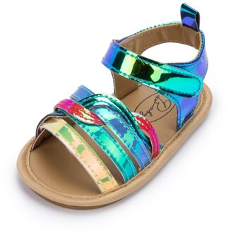 Baby Sandalen Zomer Ster Outdoor Schoenen Rubber Platte Comfortabele Antislip Zachte Zool Baby Meisje Schoenen Peuter babyschoenen multi / 0-6 months