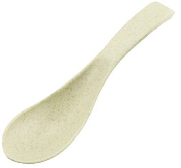 Baby Servies Cartoon Kids Verdeeld Kom Food Grade Eco Tarwe Stro Kinderen Plaat Babyvoeding Servies Eten Gerechten licht groen lepel