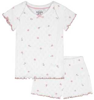 baby shortama ajour roos