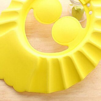 Baby Shower Cap Verstelbare Shampoo Cap Levert 3D Molding Oor Bescherming Groef Cap Voor Kinderen geel