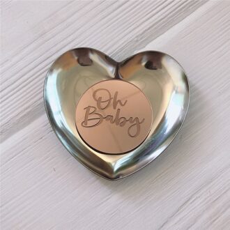 Baby Shower Decoraties 8Pcs Acryl Oh Baby Cakecup Topper Verjaardagsfeestje Decoraties Cake Topper Bakken Taart Decoratie Gereedschappen roos