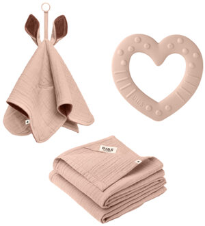 Baby Shower Geschenkset Blush Roze/lichtroze