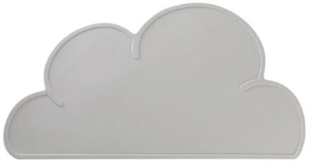Baby Siliconen Isolatie Pad Cloud-Vormige Siliconen Isolatie Pad Kid's Placemat Baby Spill-Proof Tafel Mat schoonmaken licht grijs