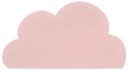 Baby Siliconen Isolatie Pad Cloud-Vormige Siliconen Isolatie Pad Kid's Placemat Baby Spill-Proof Tafel Mat schoonmaken licht roze