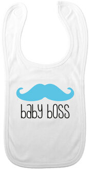 Baby slabbetje - blauw - baby boss - kraam cadeau - slab/morsdoek
