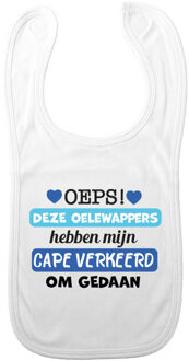 Baby slabbetje - blauw - oelewappers - kraam cadeau - slab/morsdoek