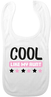 Baby slabbetje - roze - cool like my aunt - kraam kado - slab/morsdoek - tante