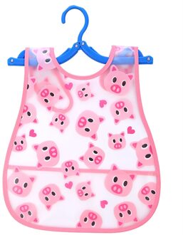 Baby Slabbetjes Voor jongen EVA Slabbers Waterdichte Mooie Varken Cartoon Patroon Peuter baby Schorten Speeksel Handdoek Meisjes Bib 1 -4 jaar k424