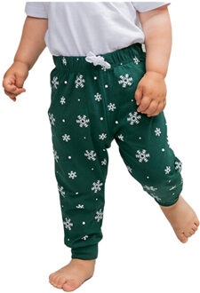 Baby snowflake joggingbroek - maat 68 Groen