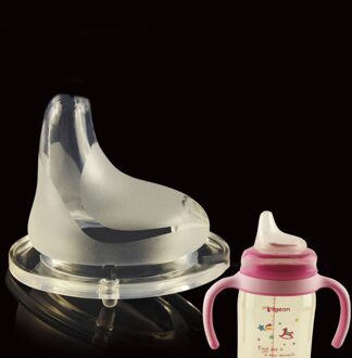 Baby Soft Veiligheid Vloeibare Siliconen Fopspeen Eendenbek Voor Brede Mond Melk Fles Natuurlijke Flexibele Vervanging Accessoires
