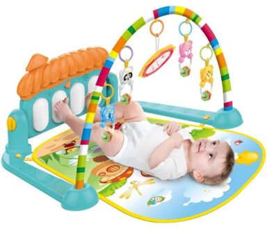 Baby Speelkleed Kids Educatieve Puzzel Tapijt Met Piano Toetsenbord & Leuke Animal Baby Gym Kruipen Activiteit Mat
