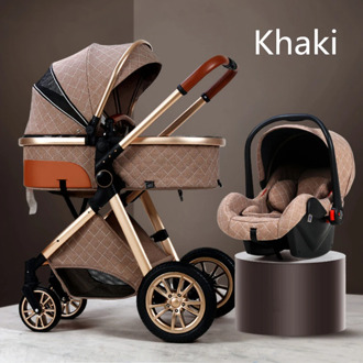 baby stroller 2 in 1 Folding light four seasons Multifunction 3 in 1 High Landscape stroller