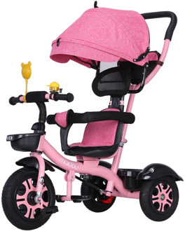 Baby Stroller 3 In 1 Portable Baby Tricycle Bike Baby Carriage 3 Wheels Convertible Handle Children Bicycle Trike Can Sit Lie