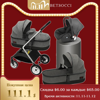 baby stroller four wheel trolley 2 in 1/ 3 in 1 High landscape folding portable trolley two way baby stroller baby car