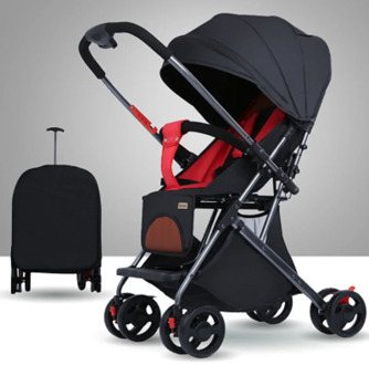 Baby stroller two-way push baby pram ultra-light portable folding newborn baby pocket car
