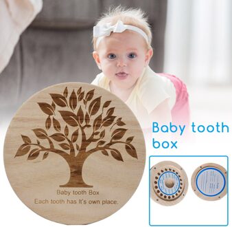 Baby Tanden Keepsake Box Houten Tooth Fairy Dozen Opslag Houder Organizer Voor Kinderen Tanden Organizer Opslag Baby Souvenirs