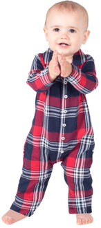 Baby-tartan alles-in-één nachtkleding - maat 86 Rood