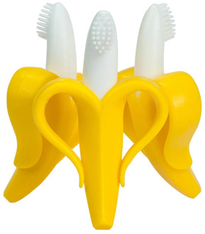 Baby Teether Banana Safety BPA Free Food Grade Silicone Fruit Teethers For Babies Infant Kids Toothbrush Chew Toys Baby Chewing