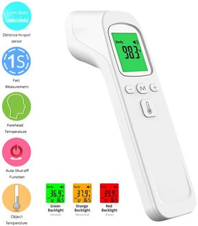 Baby Thermometer Digitale Lcd Infrarood Lichaam Meten Voorhoofd Non-contact Body Термометр Baby Kinderen Termômetro wit