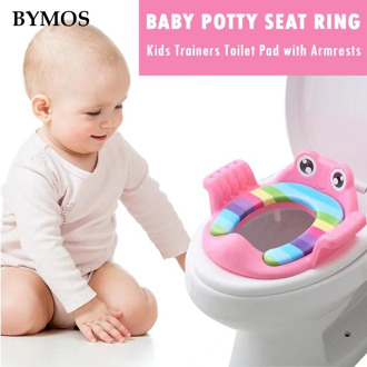 Baby Toilet Potty Seat Children Potty Safe Seat With Armrest for Girls Boy Toilet Training Outdoor Travel Infant Potty Cushion