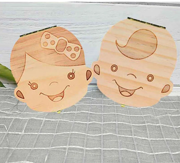 Baby Tooth Box Spanish/English/Dutch/Russian/French /Italian Wooden Milk Teeth Organizer Storage Boys Girls Baby Souvenirs Gift